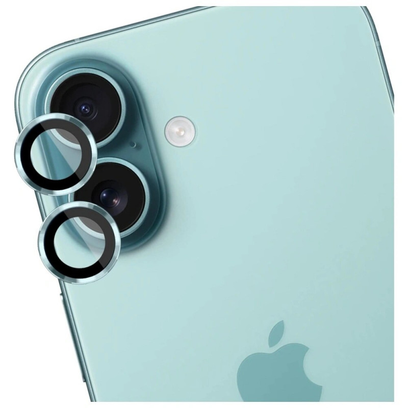 3MK Lens Protection Pro grūdinto stiklo fotoaparato objektyvo apsauga, skirta Apple iPhone 17, žalia