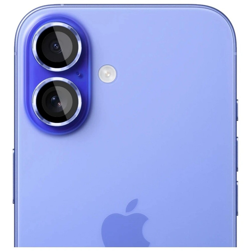 3MK Lens Protection Pro grūdinto stiklo fotoaparato objektyvo apsauga, skirta Apple iPhone 17, mėlyna