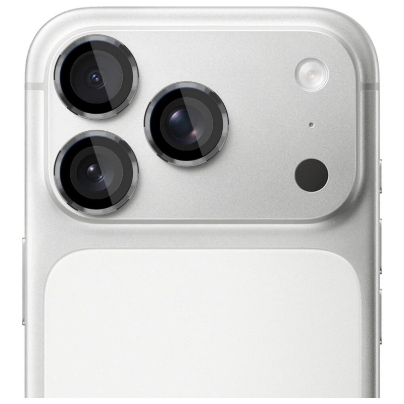 3MK Lens Protection Pro fotoaparato objektyvo grūdintas stiklas, skirtas Apple iPhone 17 Pro / 17 Pro Max, pilkas