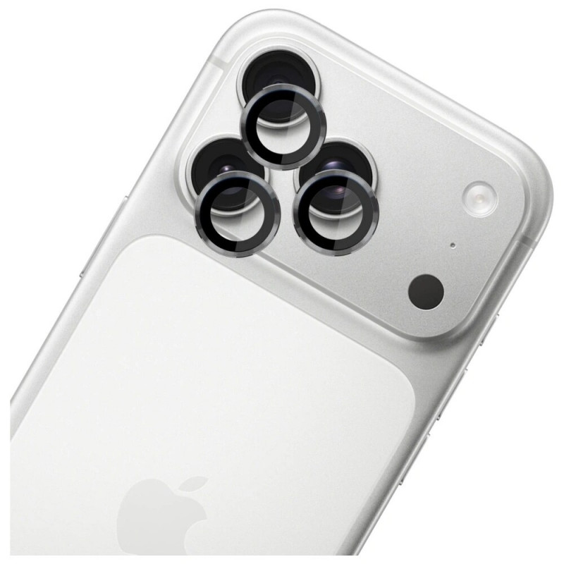 3MK Lens Protection Pro fotoaparato objektyvo grūdintas stiklas, skirtas Apple iPhone 17 Pro / 17 Pro Max, pilkas