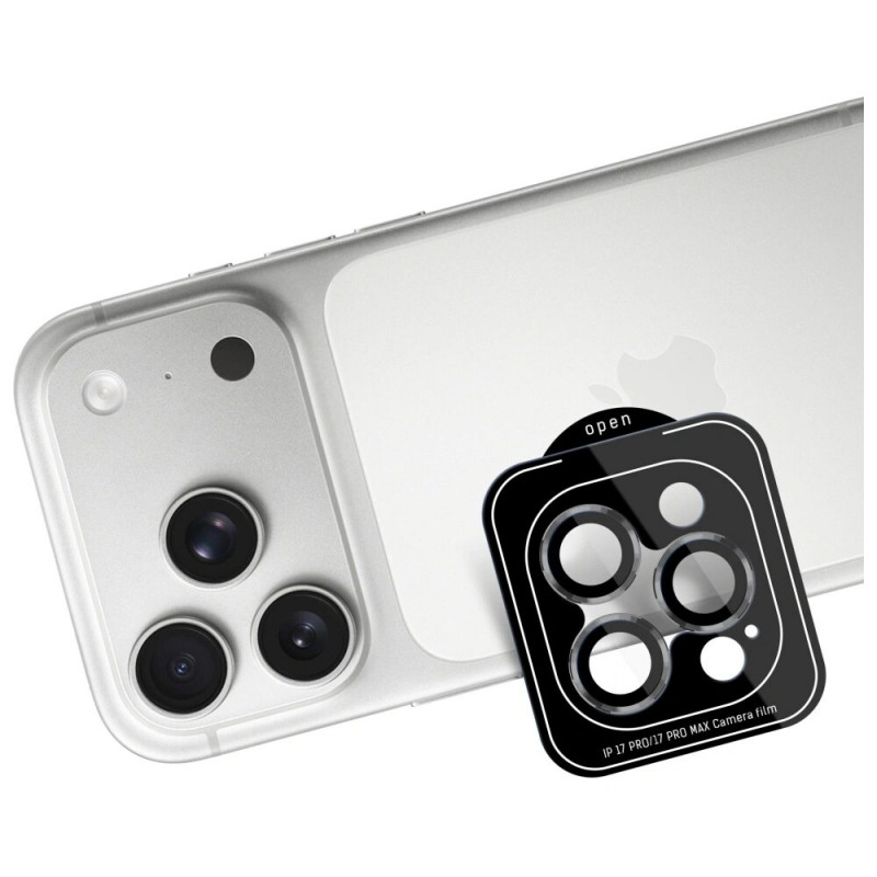 3MK Lens Protection Pro fotoaparato objektyvo grūdintas stiklas, skirtas Apple iPhone 17 Pro / 17 Pro Max, pilkas
