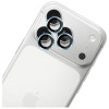 3MK Lens Protection Pro fotoaparato objektyvo grūdintas stiklas, skirtas Apple iPhone 17 Pro / 17 Pro Max, šviesiai mėlynas