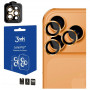3MK Lens Protection Pro fotoaparato objektyvo grūdintas stiklas, skirtas Apple iPhone 17 Pro / 17 Pro Max, oranžinis