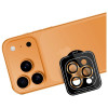 3MK Lens Protection Pro fotoaparato objektyvo grūdintas stiklas, skirtas Apple iPhone 17 Pro / 17 Pro Max, oranžinis