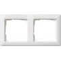 Gira Frame 109227 horizontalus, 2 vietų su etikečių lauku, Standard 55, grynai baltas, matinis