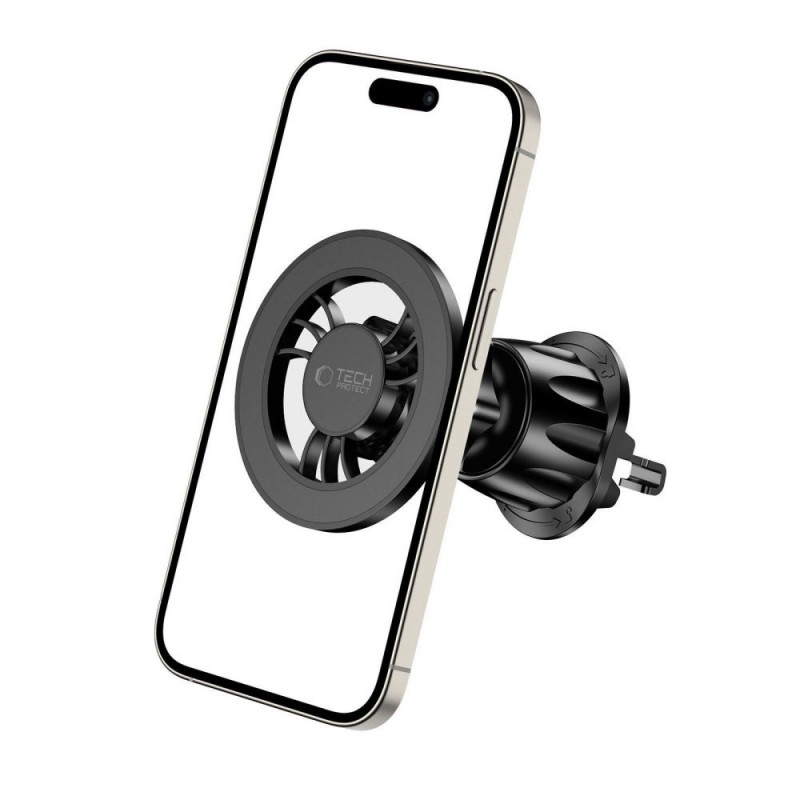 Tech-Protect N56 Magnetic MagSafe ventiliacijos angos automobilinis laikiklis, juodas