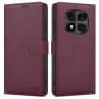 Tech-Protect piniginės tipo dėklas Xiaomi Redmi Note 15 Pro 5G THP5097, Burgundy