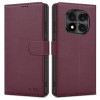 Tech-Protect piniginės tipo dėklas Xiaomi Redmi Note 15 Pro 5G THP5097, Burgundy