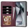 Tech-Protect piniginės tipo dėklas Xiaomi Redmi Note 15 Pro 5G THP5097, Burgundy