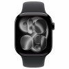 Apple Watch Series 11 GPS + Cellular (5G) 42 mm aliuminio korpusas, juodas, M/L, MF854QL/A