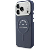Dėklas Karl Lagerfeld Embossed Open Ring RSG Logo MagSafe Apple iPhone 18 Pro Max / 17 Pro Max, mėlynas (KF003292-0)
