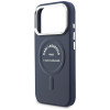 Dėklas Karl Lagerfeld Embossed Open Ring RSG Logo MagSafe Apple iPhone 18 Pro Max / 17 Pro Max, mėlynas (KF003292-0)