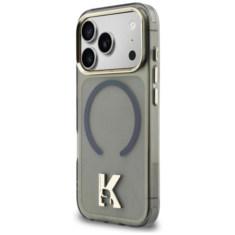 Karl Lagerfeld IML K Head dėklas KF003410-0, skirtas Apple iPhone 18 Pro Max / 17 Pro Max, juodas