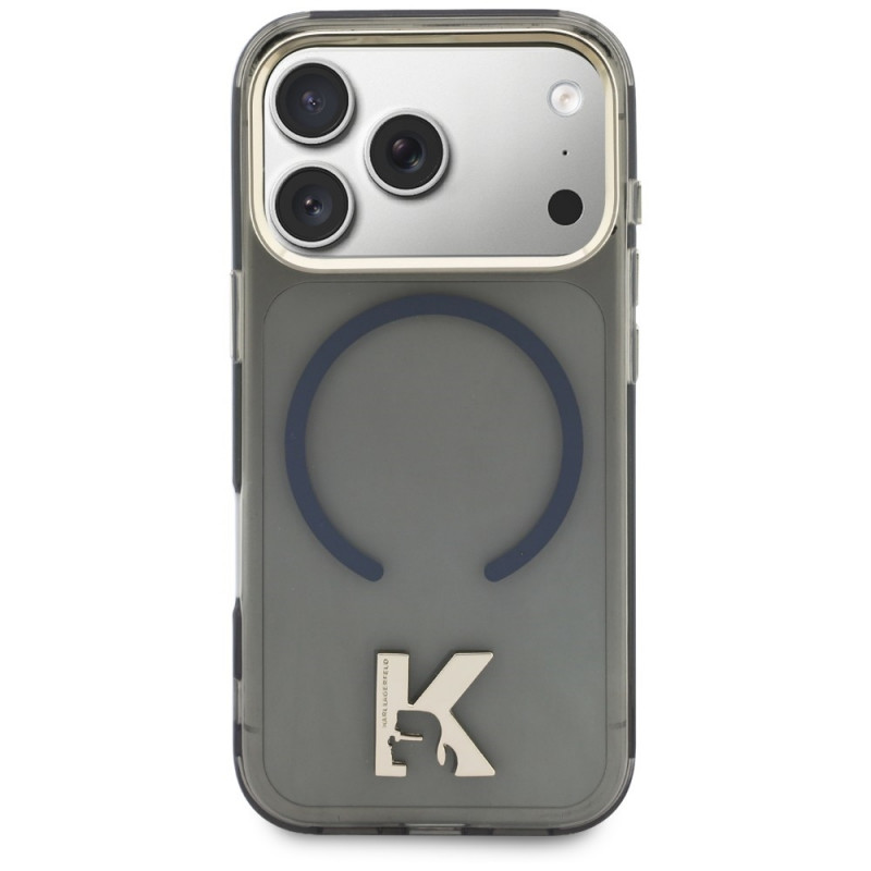 Karl Lagerfeld IML K Head dėklas KF003410-0, skirtas Apple iPhone 18 Pro Max / 17 Pro Max, juodas
