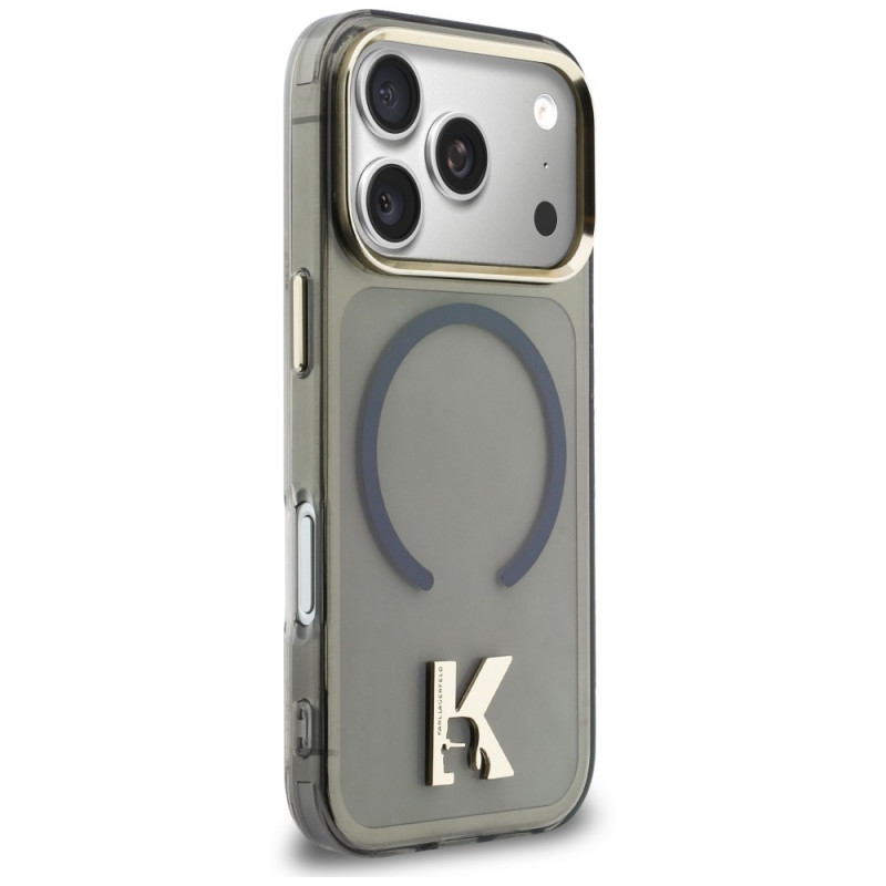 Karl Lagerfeld IML K Head dėklas KF003410-0, skirtas Apple iPhone 18 Pro Max / 17 Pro Max, juodas