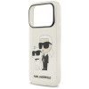 Karl Lagerfeld IML NFT Glitter Karl&Choupette dėklas KF003400, skirtas Apple iPhone 18 Pro Max / 17 Pro Max, skaidrus