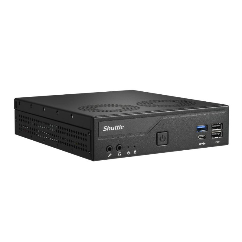 Shuttle DH610V2 XPC Slim Barebone mini kompiuteris, LGA1700, 8 GB DDR5 RAM, juodas