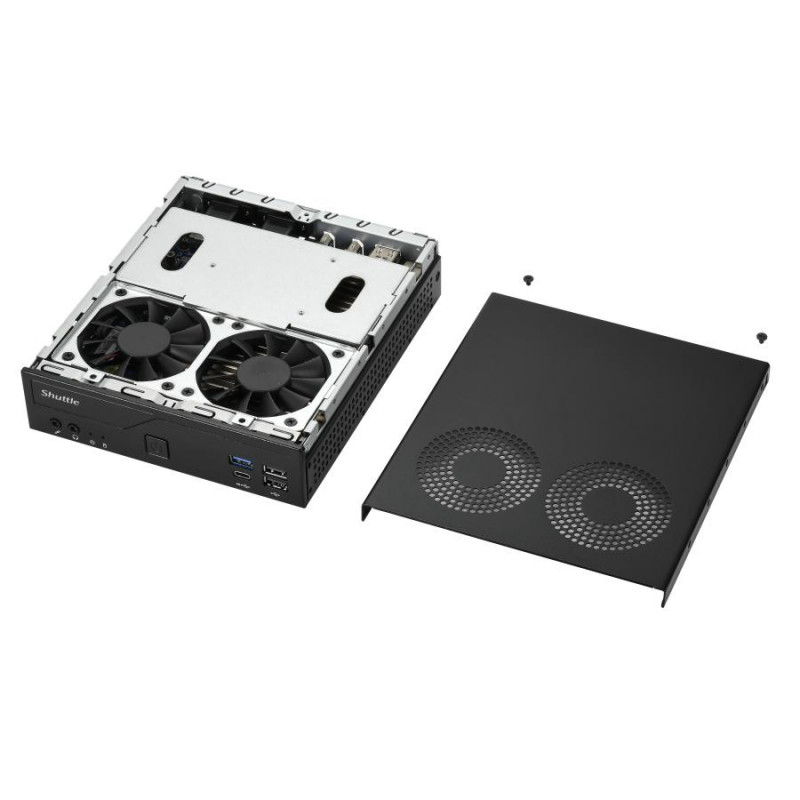 Shuttle DH610V2 XPC Slim Barebone mini kompiuteris, LGA1700, 8 GB DDR5 RAM, juodas