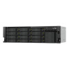 QNAP TS-h1655XeU-RP-8G 16 skyrių negilus spintinis NAS, 8 GB RAM, 2x 10GbE, rezervinis maitinimo šaltinis