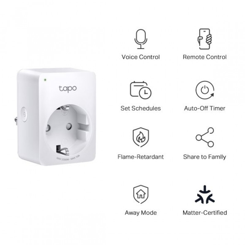 TP-Link Tapo P100M mini išmanusis Wi-Fi kištukas (EU)