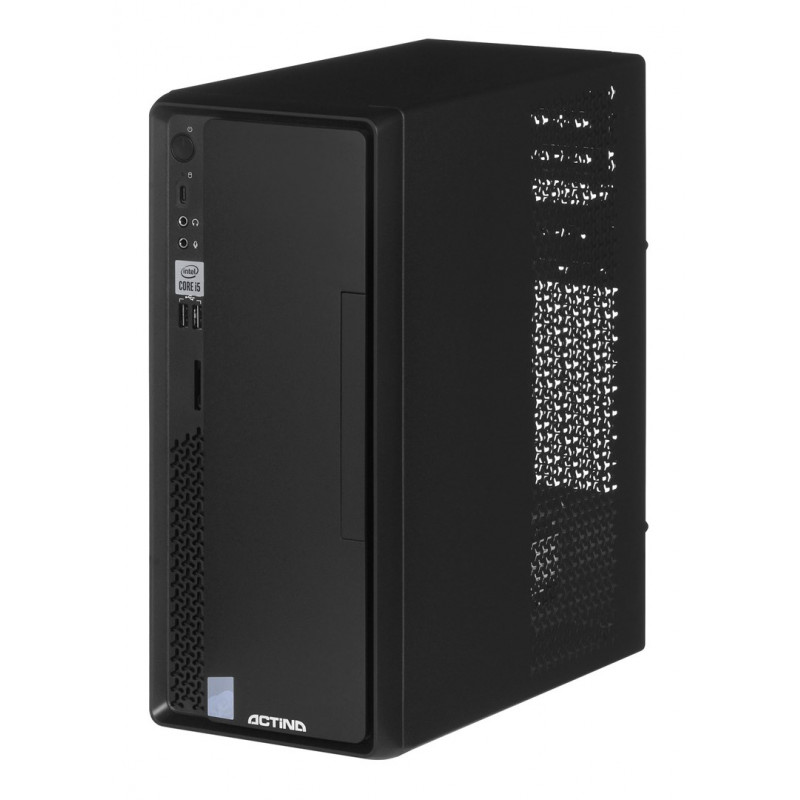 Actina Prime i3-12100 Mini Tower stacionarus kompiuteris, Intel Core i3-12100, 8 GB DDR4 RAM, 512 GB SSD, Windows 11 Home, juodas