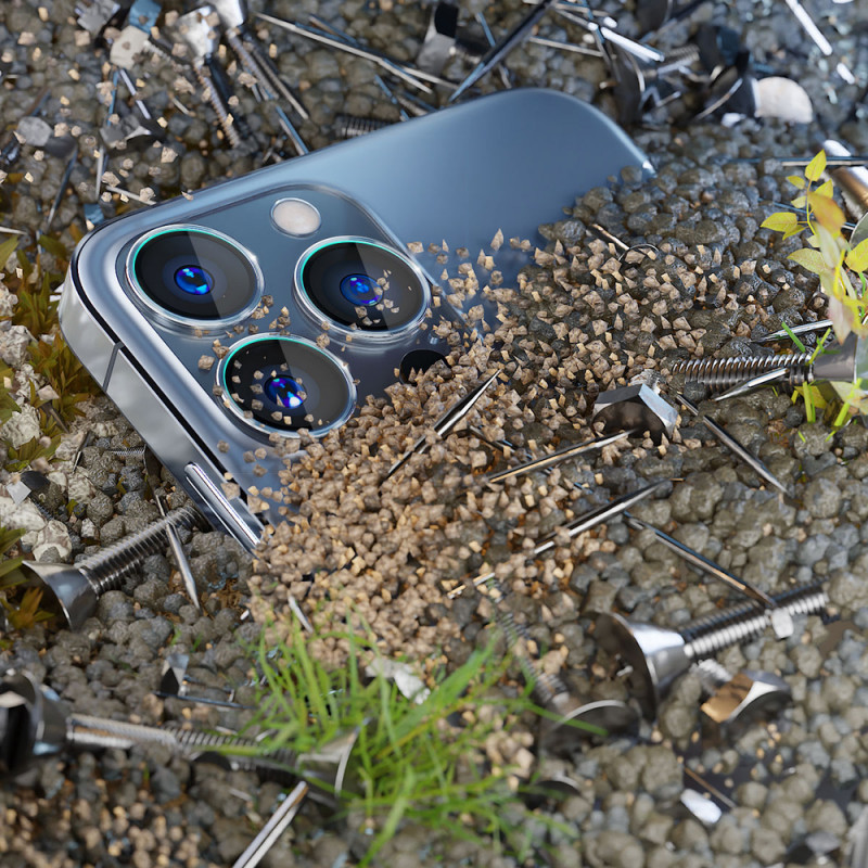 3MK Lens Protection Pro Apple iPhone 15 Pro, karališkai mėlynas