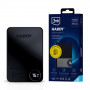 3MK HARDY MagSynergy Ni+ išorinė baterija, 5,000 mAh, 22.5 W, USB 1C1L, juoda, universali