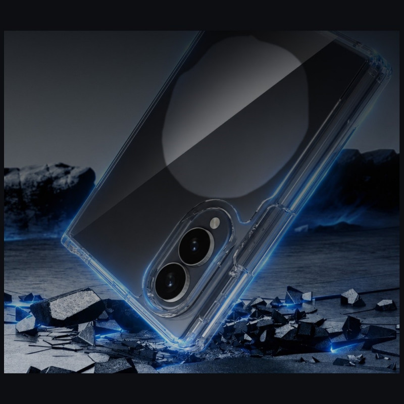 3MK Armor Case Samsung Galaxy Z Fold 8 Wide dėklas, permatomas