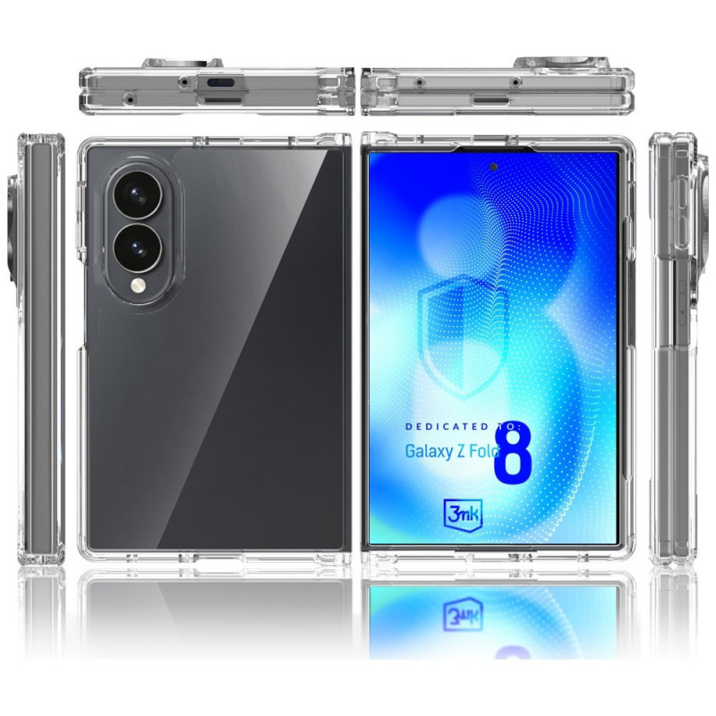 3MK Armor Case Samsung Galaxy Z Fold 8 Wide dėklas, permatomas