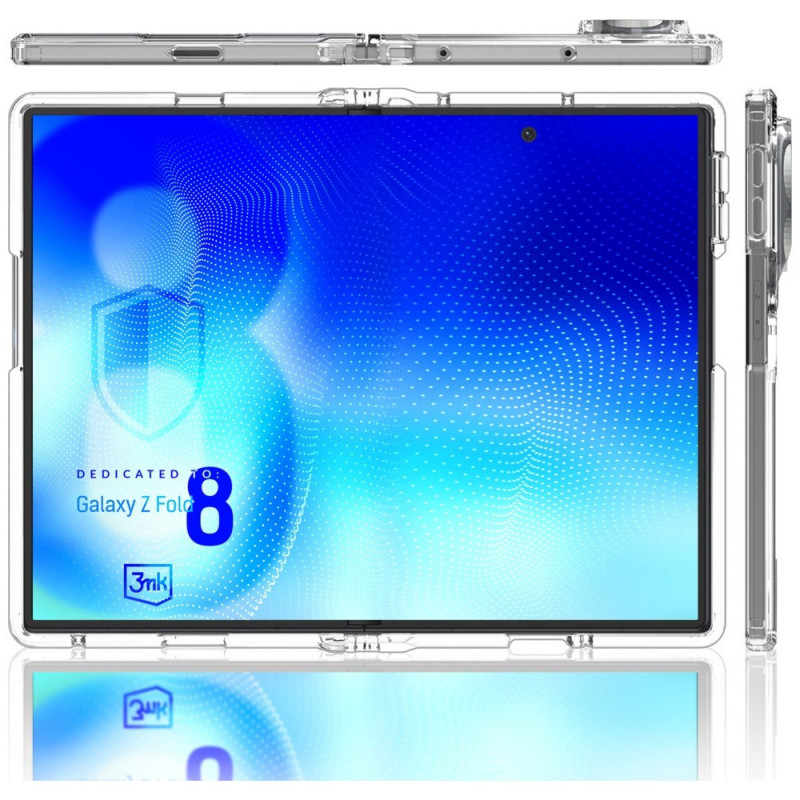 3MK Armor Case Samsung Galaxy Z Fold 8 Wide dėklas, permatomas