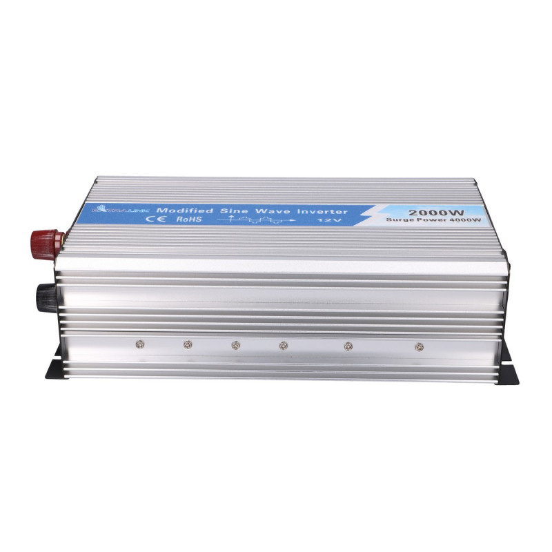 Extralink OPIM-2000W įtampos keitiklis, 12 V, 2000 W modifikuotos sinusoidės