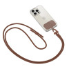 Telefono dirželis per petį Tech-Protect C5S Rope Crossbody Strap, šokoladinė ruda