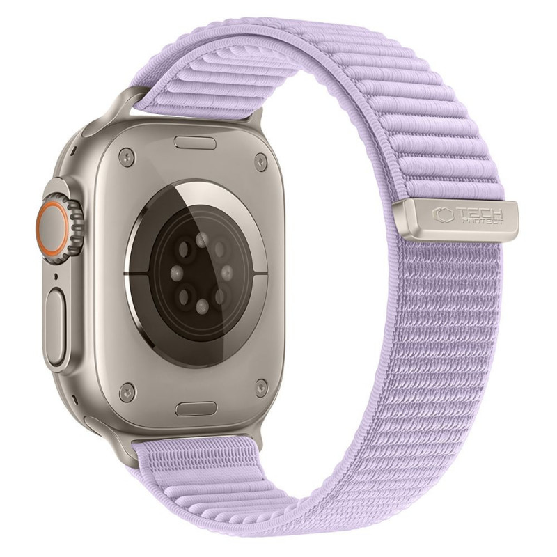 Tech-Protect NylonLoop dirželis, skirtas Apple Watch 8 / 9 / 10 / 11 / 12 / SE (40 / 41 / 42 mm), violetinis