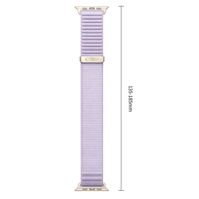 Tech-Protect NylonLoop dirželis, skirtas Apple Watch 8 / 9 / 10 / 11 / 12 / SE (40 / 41 / 42 mm), violetinis