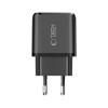 Tech-Protect NCA20 USB-A / USB-C sieninis įkroviklis PD 20W / QC3.0, juodas