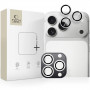 Tech-Protect Camring Fit+ fotoaparato objektyvo apsauginiai dangteliai, skirti Apple iPhone 14 Pro / 14 Pro Max / 15 Pro / 15 Pro Max / 16 Pro / 16 Pro Max / 17 Pro / 17 Pro Max, sidabrinė