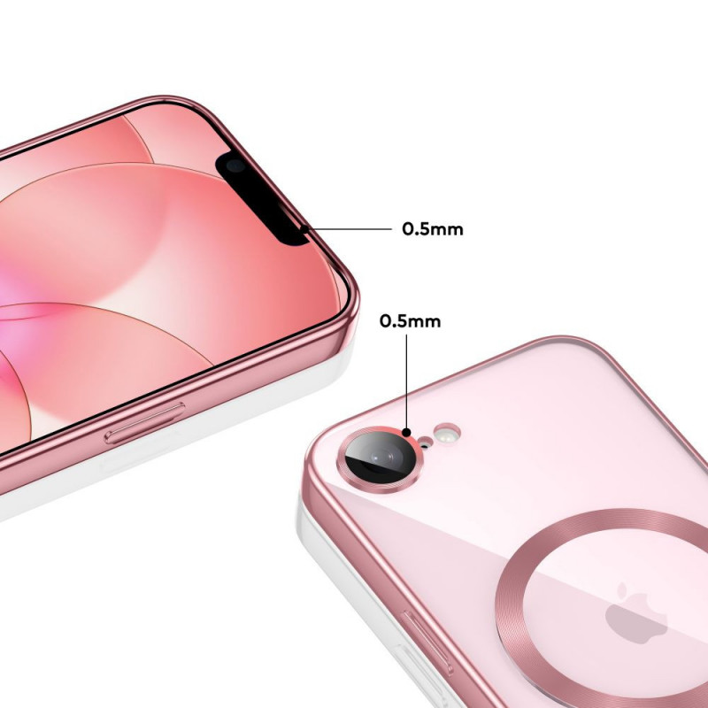 Tech-Protect Magflex MagSafe dėklas, skirtas Apple iPhone 16e / 17e, rožinio aukso