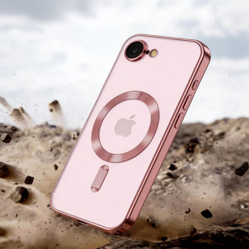 Tech-Protect Magflex MagSafe dėklas, skirtas Apple iPhone 16e / 17e, rožinio aukso
