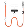 Tech-Protect C10S Rope Crossbody & Wrist telefono dirželių rinkinys, oranžinė/titano