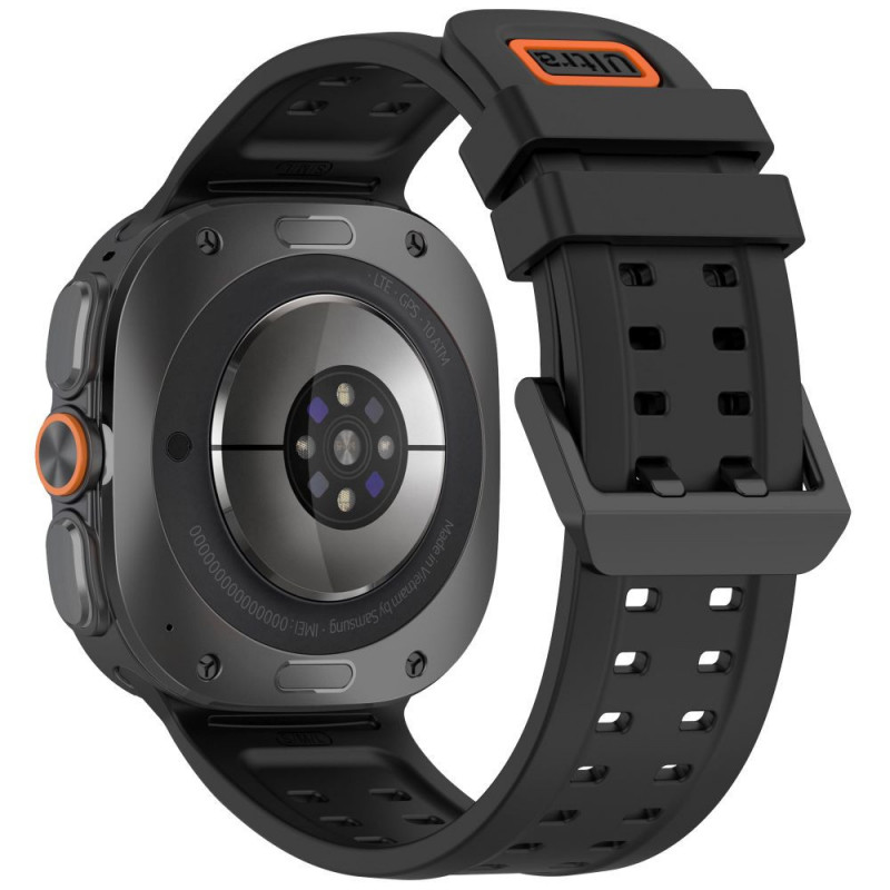 Tech-Protect Silicone Air silikoninė apyrankė laikrodžiui Samsung Galaxy Watch Ultra 1 / 2 (2024-2026) 47 mm, juoda