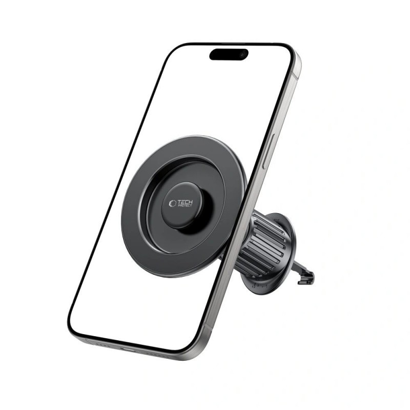 Tech-Protect N58 magnetinis MagSafe ventiliacinis automobilinis laikiklis, juodas