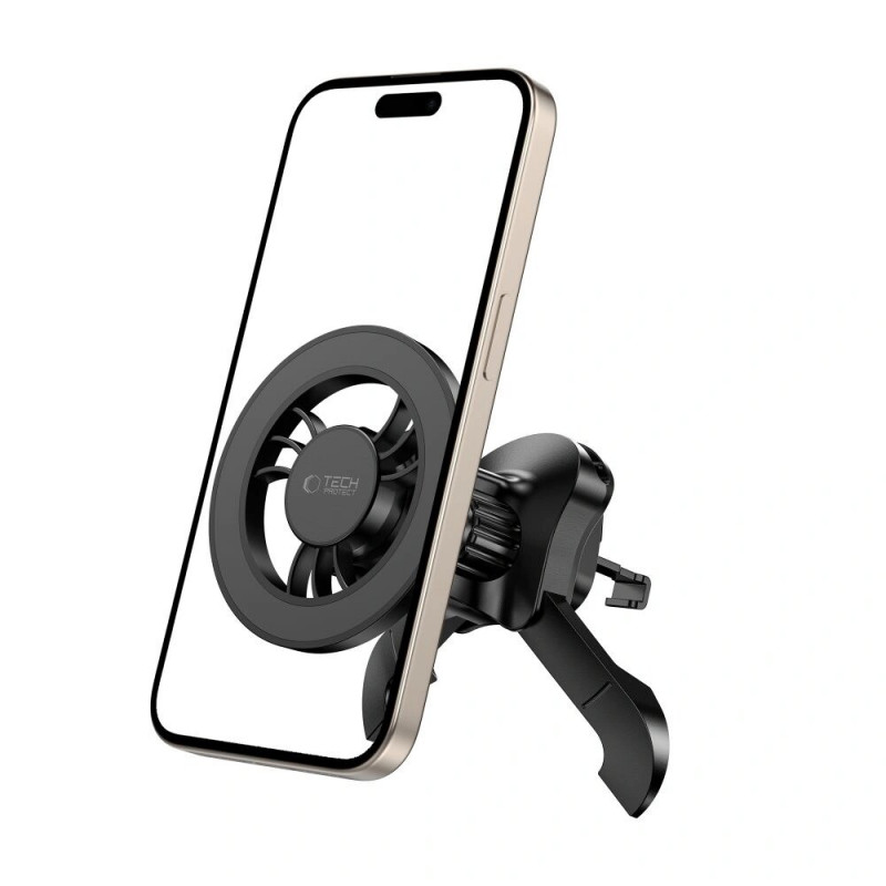 Tech-Protect N56 magnetinis MagSafe Stable automobilinis laikiklis ventiliacijos grotelėms, juodas