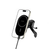 Tech-Protect MM15W-V6 magnetinis MagSafe stabilus automobilinis laikiklis į ventiliacijos groteles su 15W belaidžiu įkrovikliu, juodas