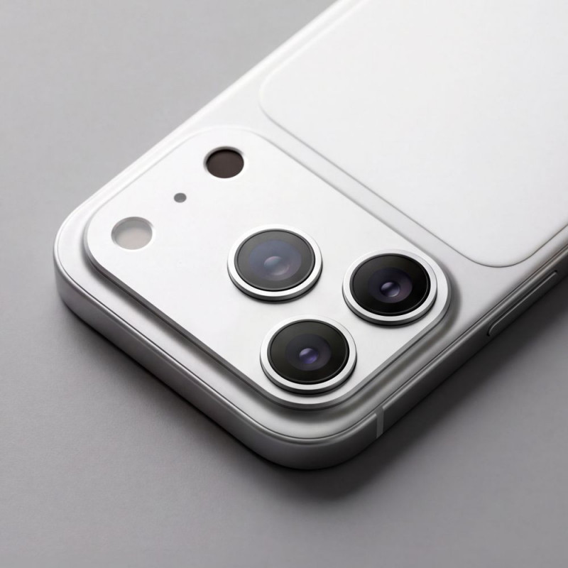 Tech-Protect Camfull Fit+ Apple iPhone 18 Pro Max kameros objektyvo apsauga, sidabrinė