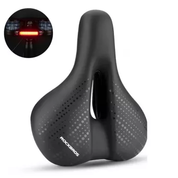 Rockbros 38218916002 MTB dviračio balnelis su lempute, juodas