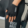 Rockbros TLS004 ROAD TO SKY trumpos amortizuojančios dviratininkų pirštinės L, juodos