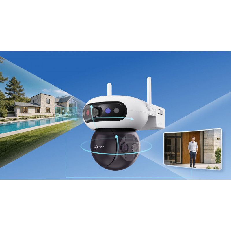 Ezviz C90f Triple 3K (5MP+5MP+5MP) IP kamera, Wi-Fi