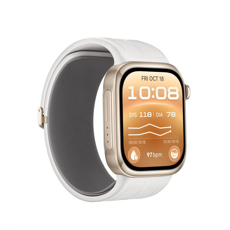 Huawei Watch D3 (Riva-B19) išmanusis laikrodis, 46 mm, auksinis/baltas