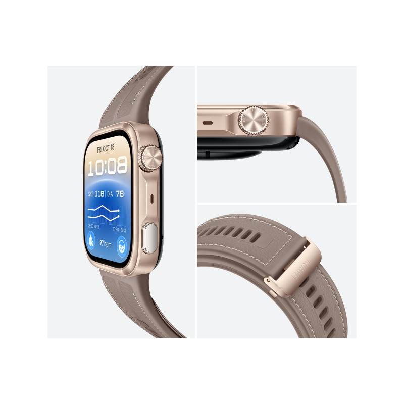 Huawei Watch D3 (Riva-B19) išmanusis laikrodis, 46 mm, Mocha Gold/Sand