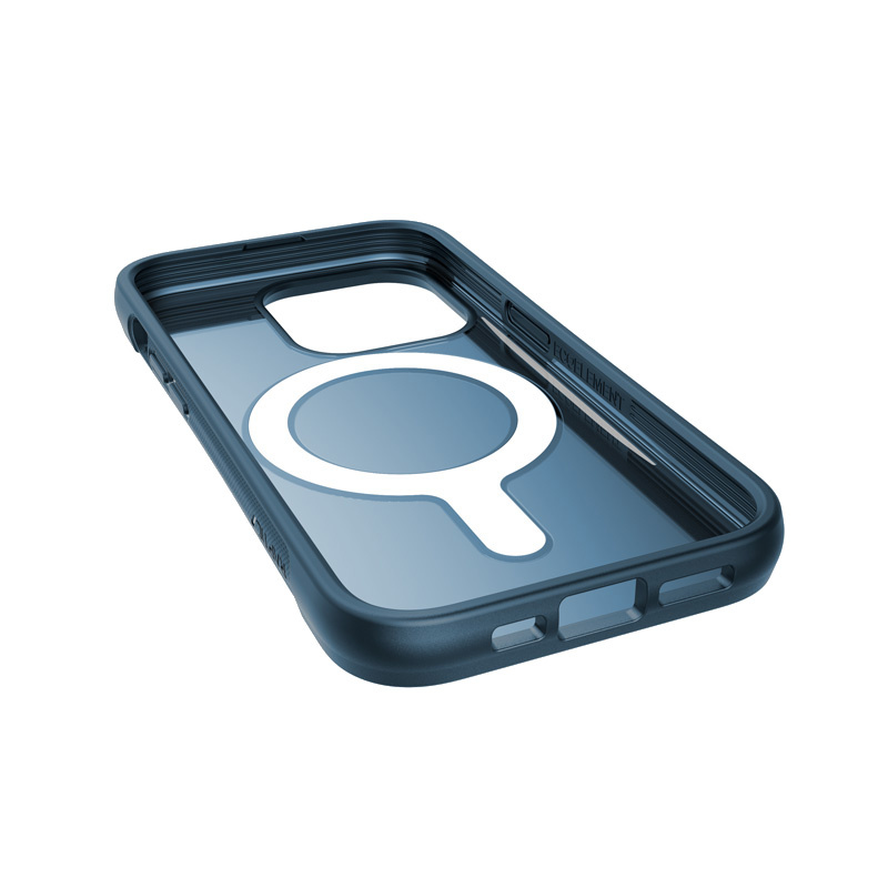 X-Doria Raptic Clutch MagSafe dėklas XDR222, skirtas Apple iPhone 14 Pro, jūrų mėlynos spalvos